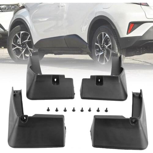 4 Pcs LB-SY-528 Mud Flaps Durable Modification ABS Anti-scratch Splash Guards for Toyota CHR Front Rear Molded Car Mud Flaps