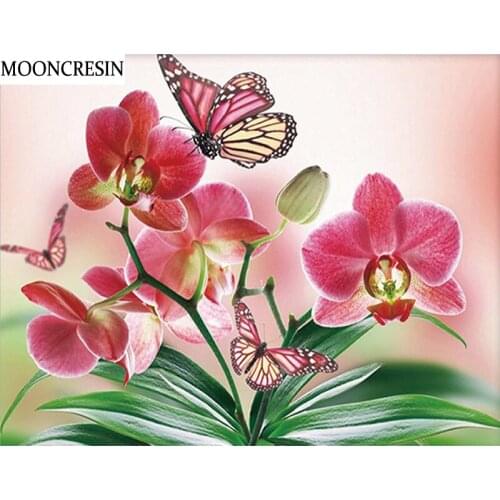 5D Diy Diamond Painting Flower Callas Mosaic Cross Stitch 3D Diamond Embroidery Painting With Diamonds Butterfly Home Decoration