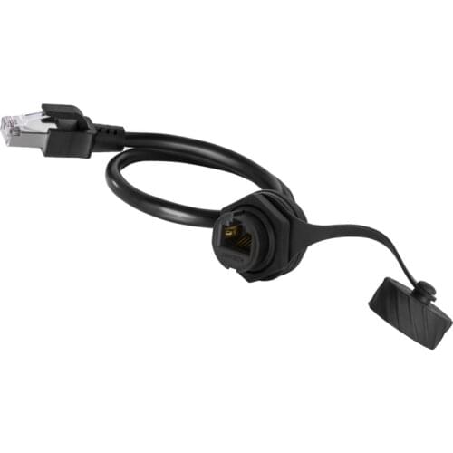 Cat5e Ethernet Waterproof Cable,RJ45 IP67 Male to Female Panel Mount Extender Water Proof Connector Extension cord