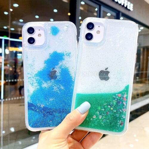 For Iphone XR Case Liquid Quicksand Cover For Iphone 11 12 Pro Max Iphone12 Case Luxury Mini X XS SE 2020 7 Plus 8 6 6S Shell