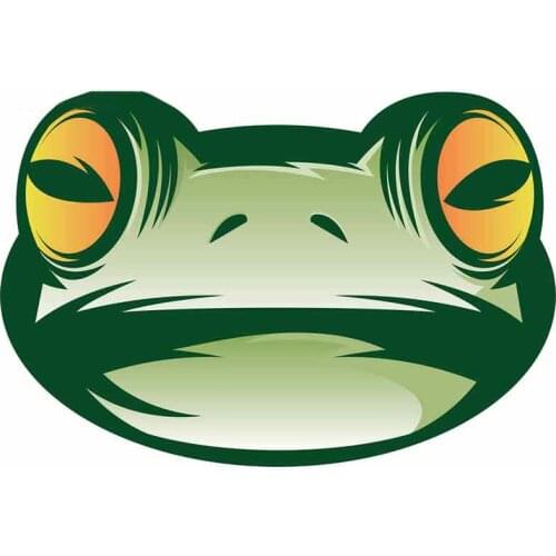 Dawasaru for Frog Cartoon Car Sticker Decoration Waterproof Decal Laptop Suitcase Truck Motorcycle Auto Accessories PVC,13cm*8cm