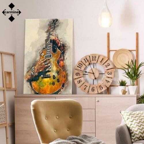 Guitar Canvas Wall Art Abstract Poster Print Wall Art Canvas Painting for Bedroom Posters and Prints Living Room Home Decoration