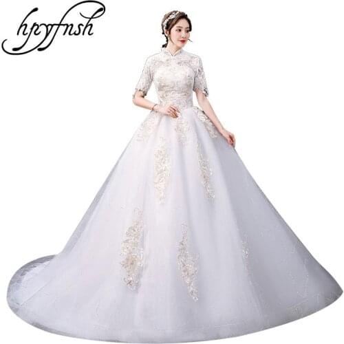 HPYFNSH Satin Wedding Dresses