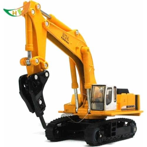 Kaidiwei toys scrap 7 full alloy engineering drill clay boring machine child toy car model kids juguetes