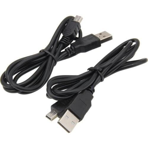 Black 0.8M USB 2.0 A Male To Mini USB 5 Pin B Data Charging Cable Cord Lead For Camera MP3/MP4 Mobile Phone 400pcs/lot