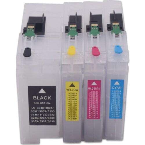 LC3033 LC3035 Refillable Ink Cartridge With Chip For Brother MFC-J805DW MFC-J805 MFC-J995 MFC-J815 Printers