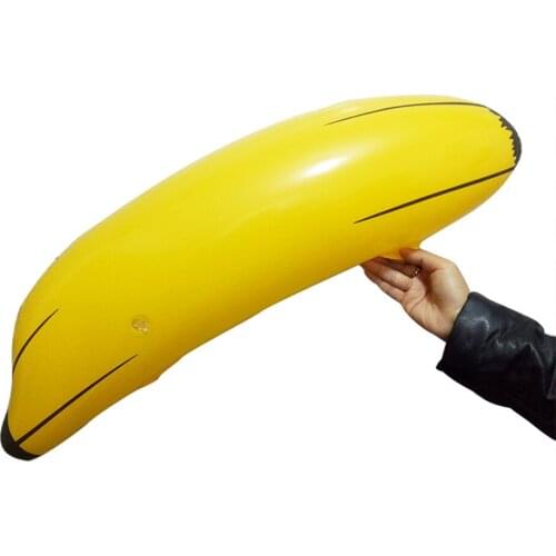 Easy Inflate With Mouth Lovely Inflatable Banana PVC Blow Up Pool Water Beach 66cm Party Cute Shape Children Kids Toy for Party