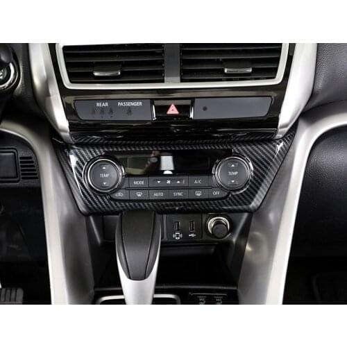 LHD! For Mitsubishi Eclipse Cross 2018 2019 2020 Accessories ABS Plastic Interior Console Air Condition Adjust Cover Trim