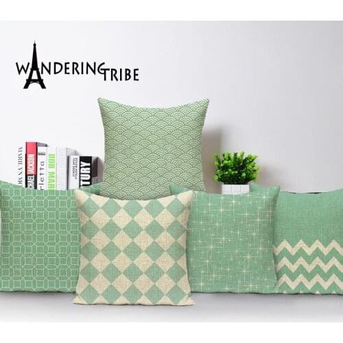Bohemia Style Cushion Cover National Decorative Pillow Covers Pillowcases cushion geometric pillow blue stripe cushion cover