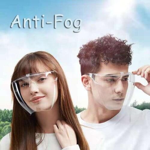 Unisex Home Cooking Face Screen Anti-Fog Prevent Liquid Oil-Splashing Protective Face Shield Transparent Dustproof Facial Visor
