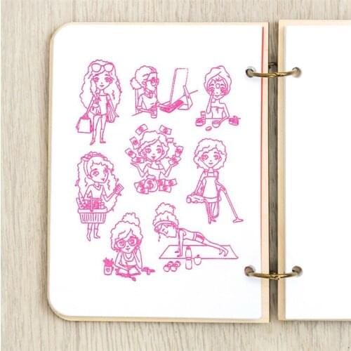 Girls One Day Transparent Silicone Clear Stamp For Scrapbooking DIY Craft Decoration Soft Stamp Photo Album Hot 2020