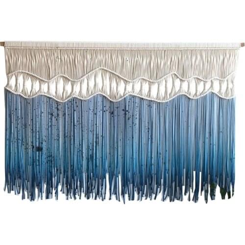 Nordic Hand Woven Bohemian Living Room Tapestry Rectangular Dyed Tapestry Home Decoration Accessories Room Decoration