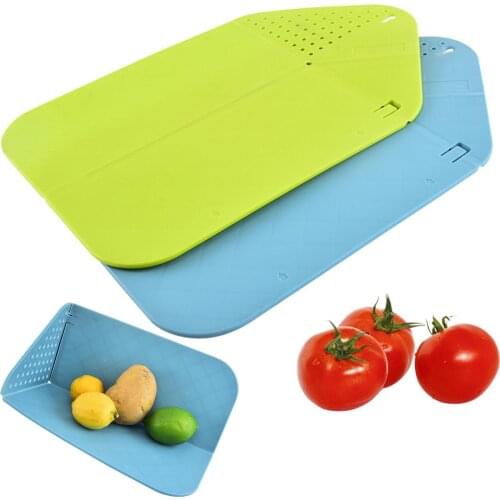 Foldable Portable Multifunctional Cutting Board Kitchen Vegetables Drain Washing Filter Fruit Holder Supplies