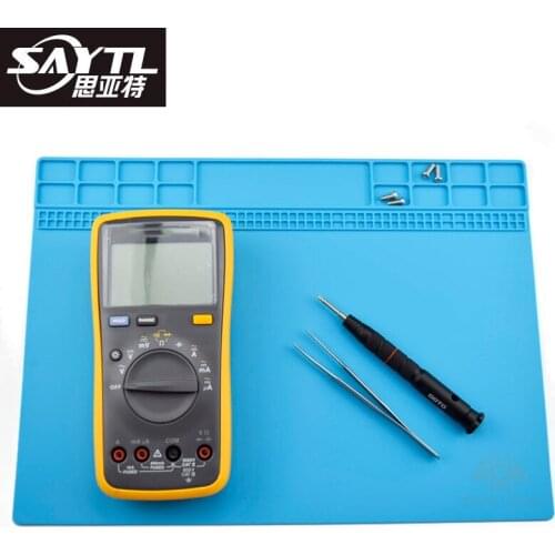 Insulation Pad Heat-Resistant Soldering Station Silicon Soldering Mat Work Pad Desk Platform for BGA Soldering Repair Station