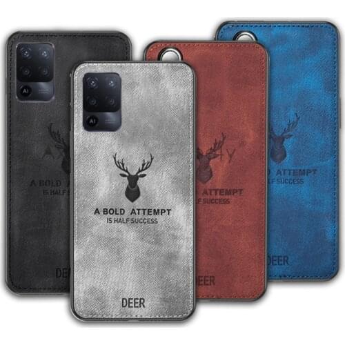 Cloth Phone Case For OPPO A94 A93 A73 4G 2020 A53 A33 A31 A91 A52 A72 A5 A9 2020 A12 A15 A7 A5S AX7 Cloth Cover Elk Deer Shell