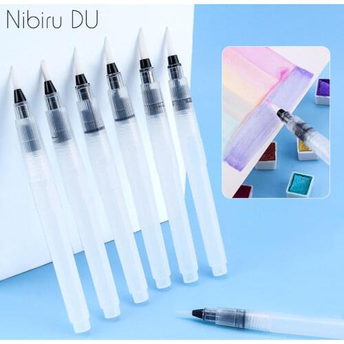 Nail Solid Pigment Paint Pen Set For Beginners Hand-painted Support Soft Head Water Storage Brushes Nails Art Accessories