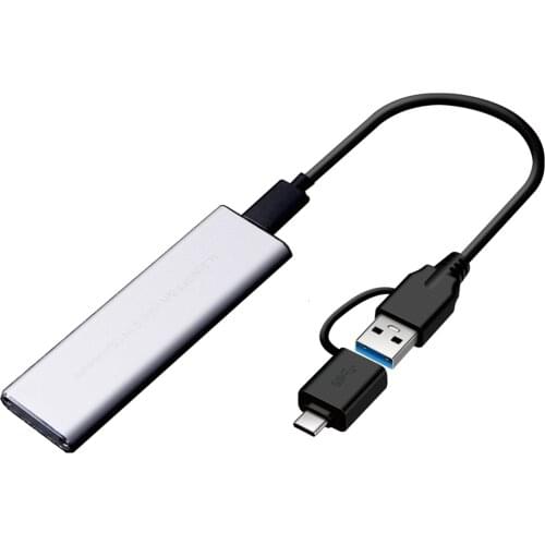 USB 3.1 Type-C SSD External Box Case Aluminum Alloy M.2 NVME/NGFF Solid State Disk Mobile Enclosure Adapter