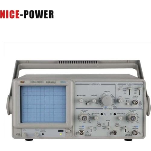Scanning Time 0.2uS~0.5S/DIV Analog Oscilloscope Dual Trace Digital Oscilloscope Economical Oscilloscope MOS-620CH