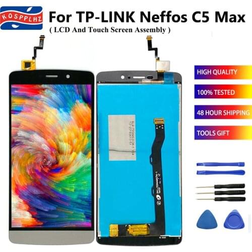 5.5" For TP-Link Neffos C5 Max LCD Display + Touch Screen Digitizer Glass Panel Replacement For TP-Link C5Max Cell Phone Parts