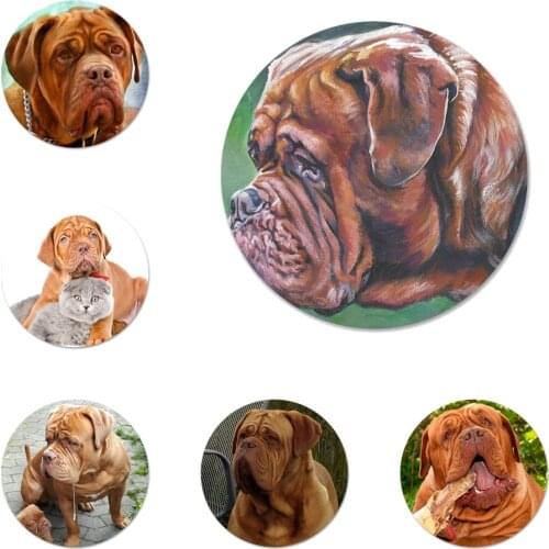 Dogue de Bordeaux dog Icons Pins Badge Decoration Brooches Metal Badges For Clothes Backpack Decoration