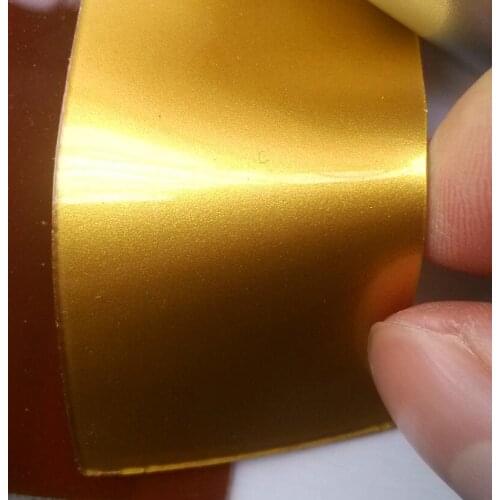 Gold silvery 0.8MM thickness Synthetic TPU leather material