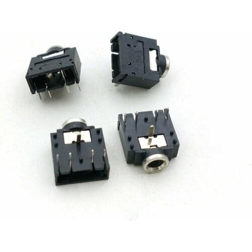 10PCS 1/8" 3.5mm Stereo Jack 5PIN Headphones Socket PCB Panel Mount lot