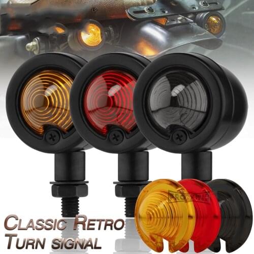2pcs LED Bullet Motorcycle Turn Signal Indicator Lamp Light Moto Blinker Light For Honda Fatboy Chopper Bobber Suzuki