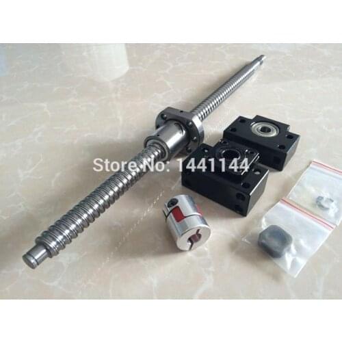 2005 ballscrew 1500/1000/500mm+ SFU2005 METAL DEFLECTOR Ballscrew nut +3set BK15 BF15 support +3pcs coupler