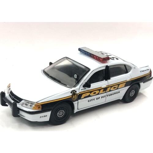 1:43 GEARBOX Pittsburgh Police Car Chevrolet 150th Anniversary Edition Collection Edition Metal Diecast Model Race Car Kids Toys
