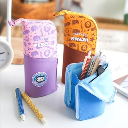 Kawaii CuteSchool Pencil Case For Office Stationery Supplies Organizer Box Pouch Grils Boys