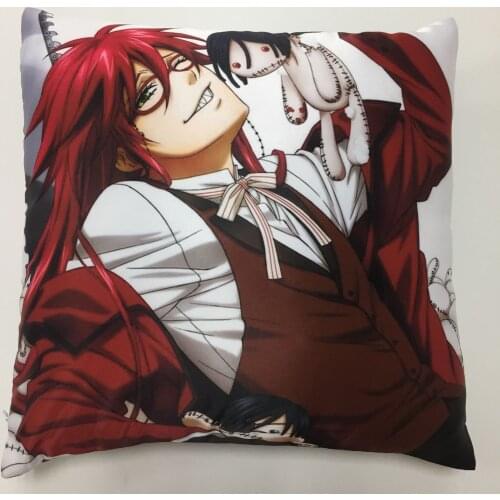 Black Butler Kuroshitsuji Anime Two Side Pillowcases Hugging Pillow Cushion Case Cover Otaku Cosplay Gift New 250