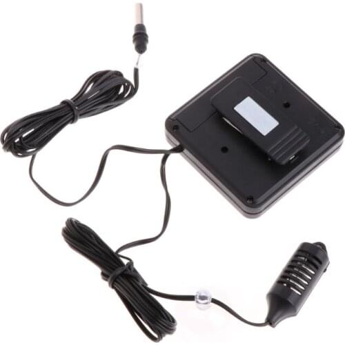 Digital Thermometer Hygrometer Pet Reptile Temperature Humidity w/ Remote Sensor