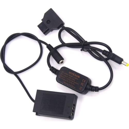 D-TAP Dtap 12-24V Power Step-down Cable EH-5A+EP-5C dc coupler EN-EL20 Dummy Battery for Nikon 1J2 1J3 1S1 1AW1 1V3 P1000