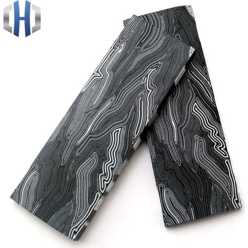 G10 Tool Holder Material DIY Tool Handle Composite Material Damascus Pattern G-10 Tool Holder Patch Material 130*45*8mm