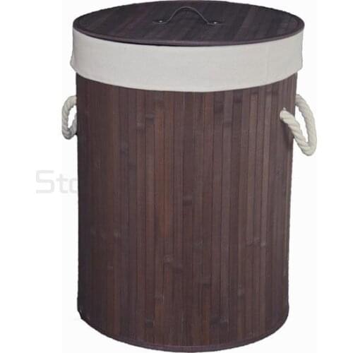 Dirty clothes basket bamboo woven large dirty clothes basket clothes storage basket storage bucket fabric folding finishing box