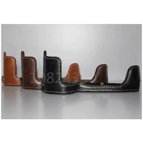 Leather Camera Bag Bottom Case For Canon 5D3 5DIII 5D Mark III MarkIII Half Body Cover For 5D4 5D IV 5D Mark 4