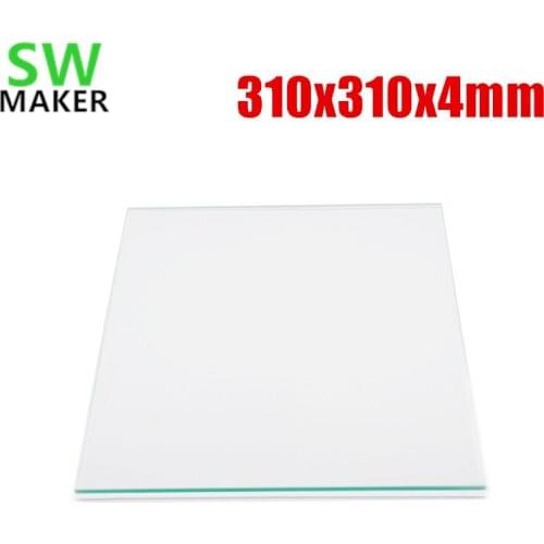 Heated Bed Borosilicate Glass Plate 310x310mm 4mm for Creality CR-10 Series CR-10 5S 3D Printer Parts