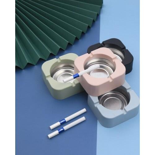 New Creative Ashtray Home Personality Office Living Room Bedroom 4 Tobacco Square Ashtray Holder Portable Gadgets