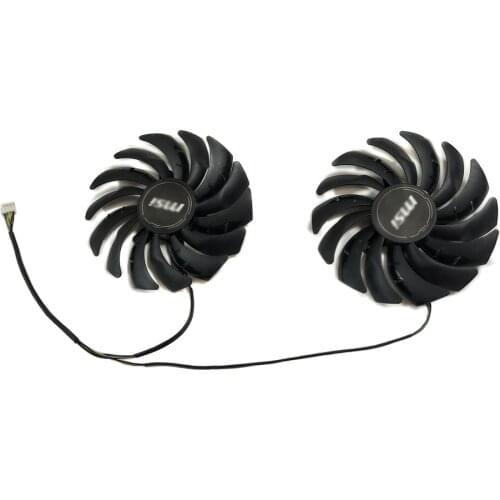 2pcs/Set Cooler Fans Video Card Cooling Fan For MSI RX 5700 XT GAMING X GPU Graphics Card Cooling