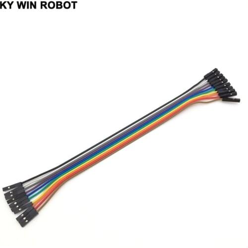 Dupont line 10pcs 20cm 2.54mm 1p-1p Pin Female to Female Color Breadboard Cable Jump Wire Jumper For Arduino