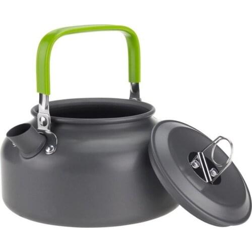 0.8L Outdoor Camping Kettle Aluminum Alloy Teapot Portable Coffee Teapot Kettle for Outdoor Survival Tools