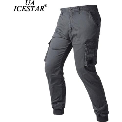 Casual Men Pants 2021 New Solid Color Cotton Military Tactics Outdoor Cargo Trousers Brand Comfortable High Quality Pants Men