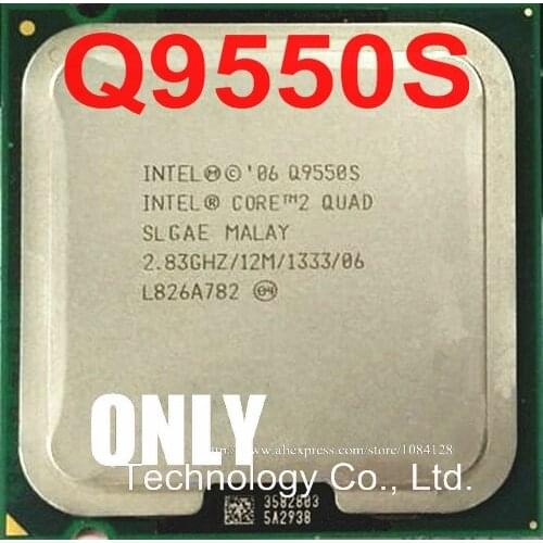 Free shipping intel CPU Core 2 Quad Q9550S CPU 2.83GHz/ LGA 775/12MB/Quad-core/65W Processor