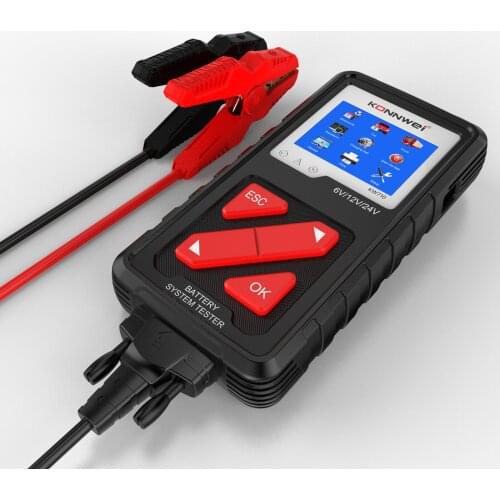 Professional Battery Tester 6V 12V 24V Cranking and Charging System Tester Diagnosis Tool for Car Quick Tester Analyzer