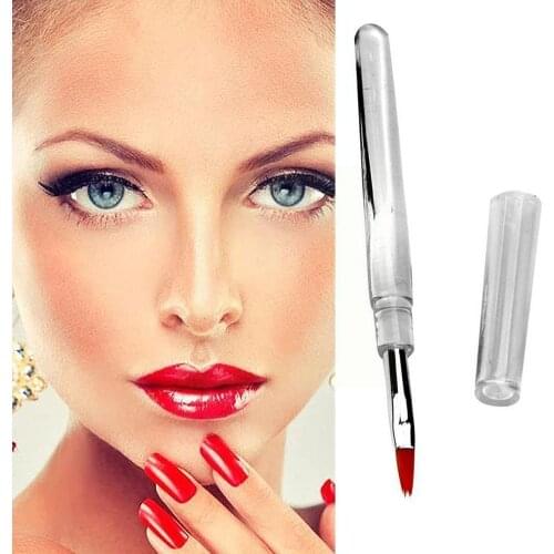 Transparent Empty Nail Oil Pen With Brush Lip Gloss Tube Eyelash Liquid Growt Refillable Container Bottles Applicators Make G2Z2