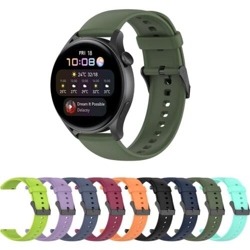 Easy Fit 22mm Sport Watchband For Huwei Watch 3/3 Pro/GT 2 Pro/2 46mm Official Style Silicone Strap For Honor Magic 2 Bracelet