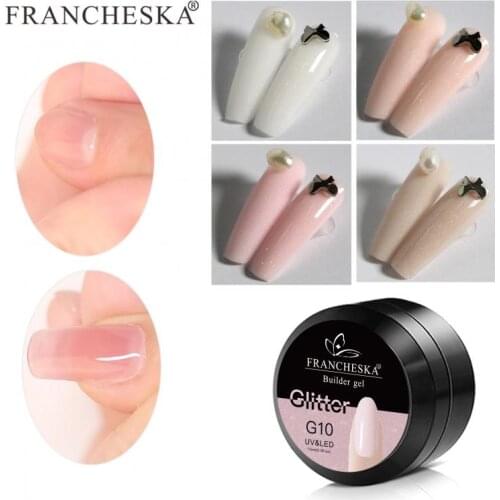 FRANCHESKA Nail Extension Gel UV Nail Gel For Manicure Nail Set Kit Glitter UV LED Base Top Coat Nail Art Gel Varnishes Lacquer