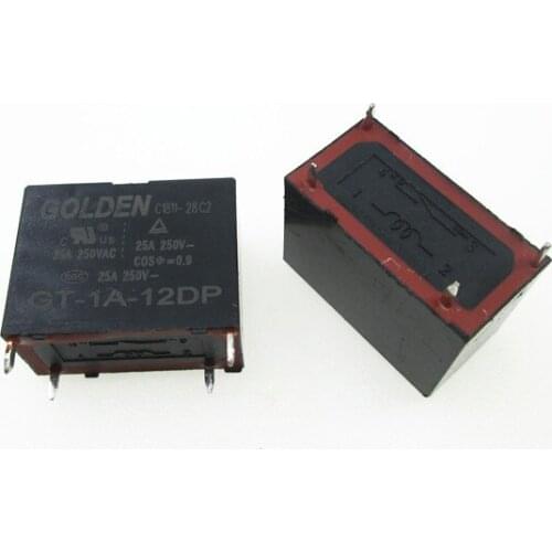 Water heater Air conditioning 12V relay GT-1A-12DP GT1A12DP 12VDC DC12V 25A 250VAC 4PIN