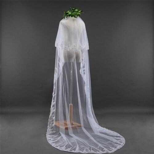 New Arrival Voile mariage 3 Meter Bridal veil 2021 sluier wedding accessories In stock Wedding veil edding veil with comb