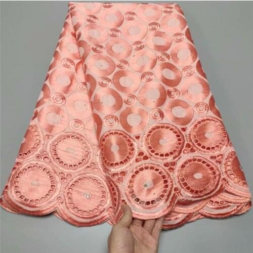 High Quality Lace Fabric Embroidery Swiss Voile Lace 100% Cotton African Nigerian lace For Wedding Dress